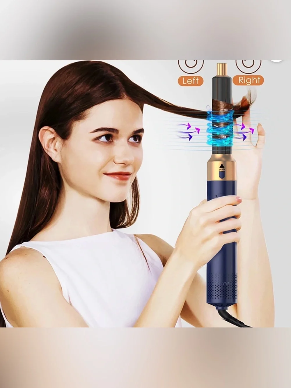 5-in-1 Multi-Styling System -Hair Dryer Brush Curling Iron Set, Surprise Color